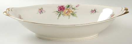Garden Rose (Norleans Shape) 12" Oval Vegetable Bowl