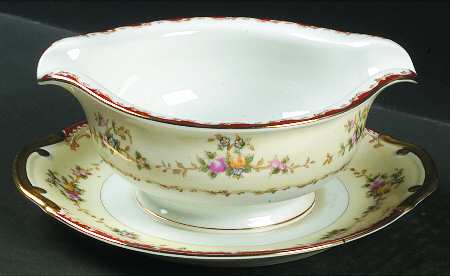 MEI245 Gravy Boat with Attached Underplate