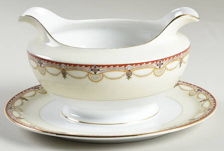 MEI276 Gravy Boat with Attached Underplate
