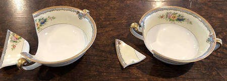 Olga Footed Cream Soup Bowl
