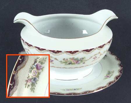 MEI72 Gravy Boat with Attached Underplate
