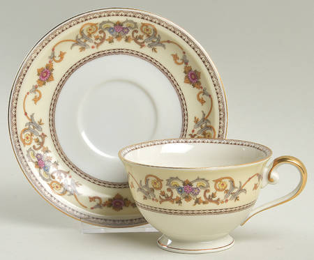 Ceremonial Footed Cup & Saucer Set by Meito