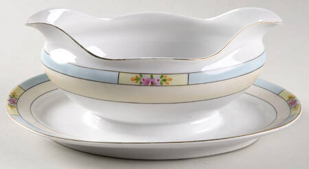 Orlando Gravy Boat with Attached Underplate