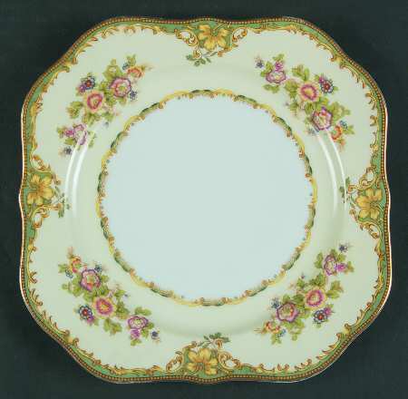 Paris Green Square Luncheon Plate