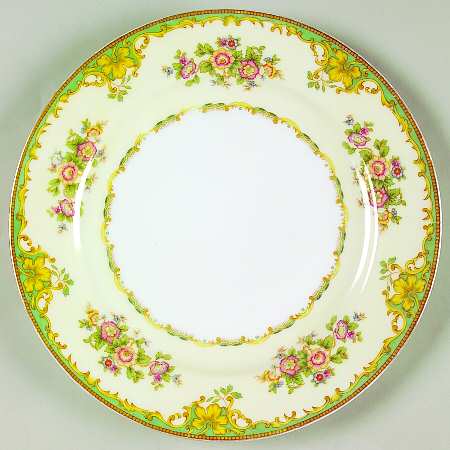 Paris Green Luncheon Plate