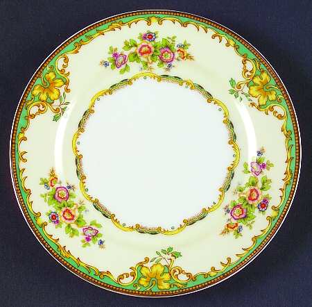 Paris Green Bread & Butter Plate