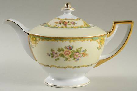 Paris Green Teapot & Lid
