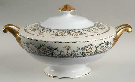 Paris Dark Gray Round Covered Vegetable