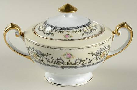 Paris Dark Gray Sugar Bowl & Lid