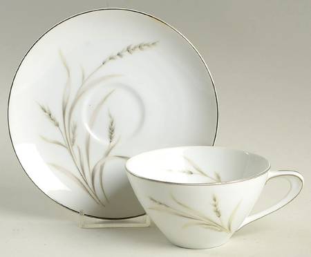 Remembrance Flat Cup & Saucer Set by Meito