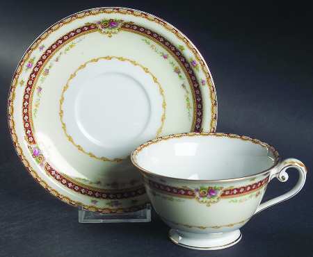 Rhodes Footed Cup & Saucer Set