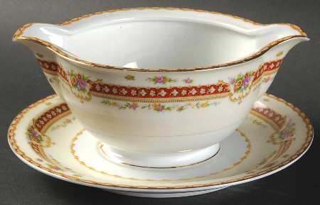Rhodes Gravy Boat with Attached Underplate