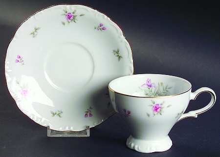 Rose Lane Footed Cup & Saucer Set