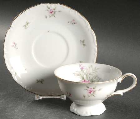 Rose Lane Footed Cup & Saucer Set