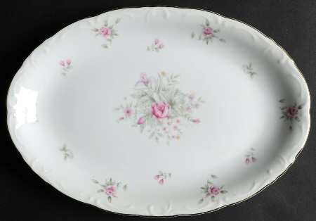 Rose Lane 12" Oval Serving Platter