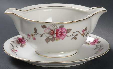 Rosella (Empire) Gravy Boat with Attached Underplate