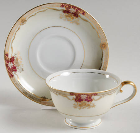 Savona (Empire Shape) Footed Cup & Saucer Set