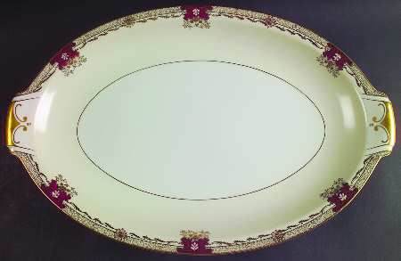 Savona (Empire Shape) 17" Oval Serving Platter by Meito