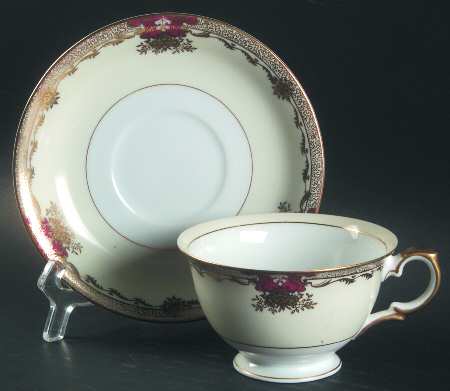 Savona (Empire Shape) Footed Cup & Saucer Set