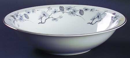 Silver Pine 9" Round Vegetable Bowl