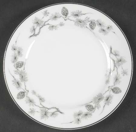 Silver Pine Bread & Butter Plate