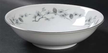 Silver Pine 8" Round Vegetable Bowl