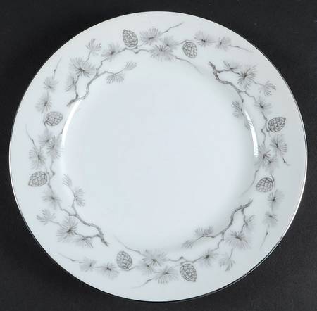 Silver Pine Salad Plate