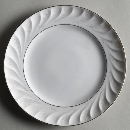 Snow Rose Bread & Butter Plate