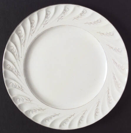 Snow Rose Dinner Plate