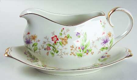 Spring Garden Gravy Boat & Underplate