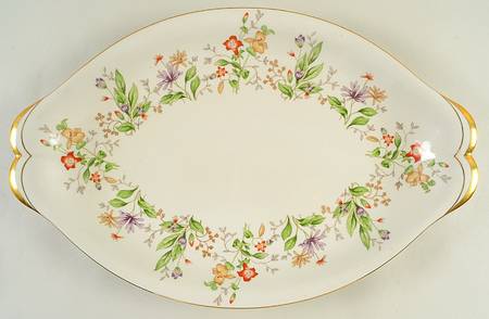 Spring Garden 17" Oval Serving Platter