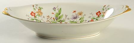 Spring Garden 11" Oval Vegetable Bowl