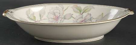 Spring Time 12" Oval Vegetable Bowl by Meito