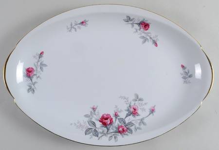 Spring Rose 16" Oval Serving Platter