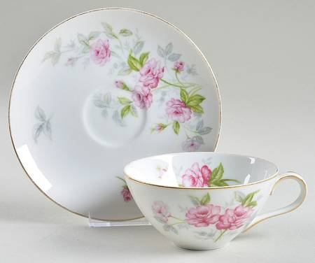 Sweet Heart Flat Cup & Saucer Set