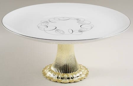 Tempo Cake Stand with 4"-5" Metal Pedestal  Hc