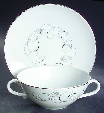 Tempo Flat Cream Soup Bowl & Saucer Set