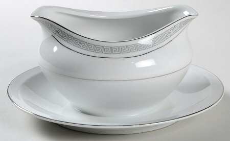 Troy Gravy Boat with Attached Underplate