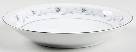 Troy (Blue & Pink Floral) Rim Soup Bowl