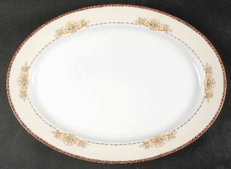 V1981 16" Oval Serving Platter