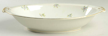 Virginia (Floral Center) 11" Oval Vegetable Bowl