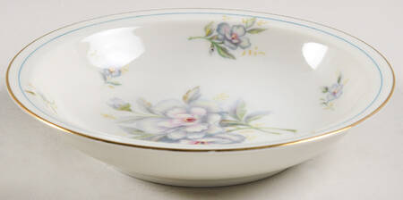 Virginia (Floral Center) Rim Fruit/Dessert (Sauce) Bowl