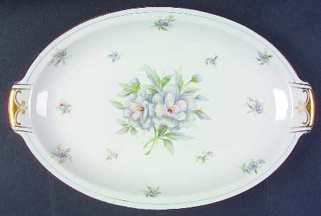 Virginia (Floral Center) 13" Oval Serving Platter