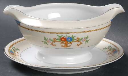 Warren Gravy Boat with Attached Underplate by Meito