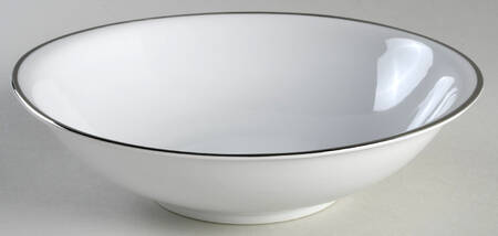 Wedding Ring (Platinum Trim) 8" Round Vegetable Bowl