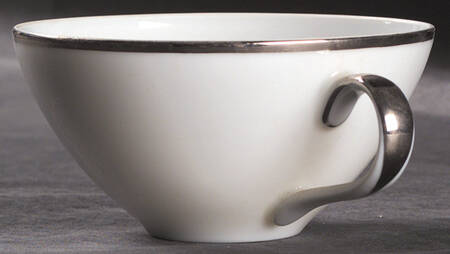 Wedding Ring (Platinum Trim) Flat Cup