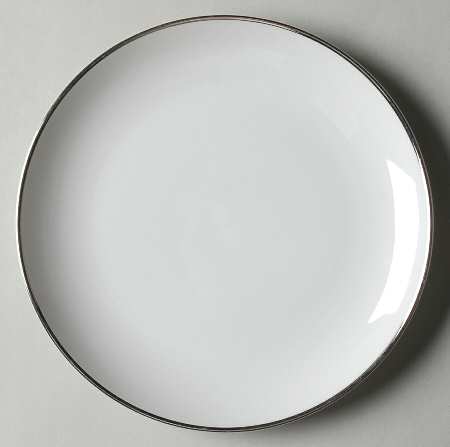Wedding Ring (Platinum Trim) Salad Plate