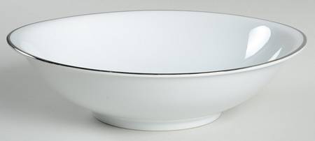 Wedding Ring (Platinum Trim) 9" Round Vegetable Bowl