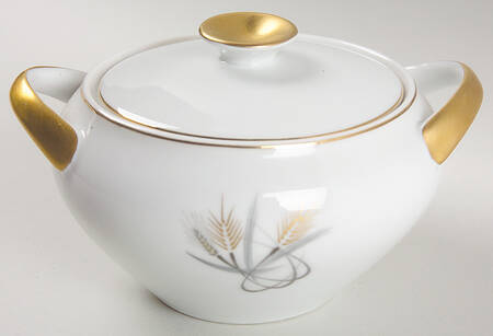 Wheat Sugar Bowl & Lid