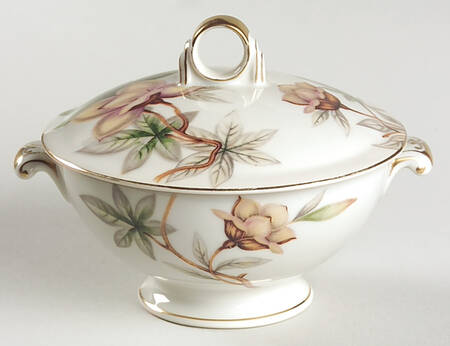 Woodrose Sugar Bowl & Lid